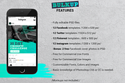 BULKUP-Social Media Pack, a Social Media Template by Numszky Creative (Thumbnail 2 of 6)