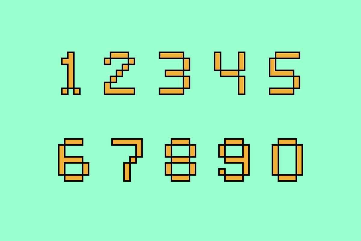Bitless "Techno Square" Font preview 5