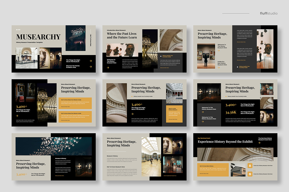 History Museum Powerpoint Template, a Presentation Template by fluffstudio (Photo 2 of 4)