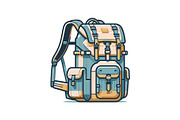 Adventure Hiking Bag Icons, an Object Graphic by yasushie (Thumbnail 8 of 16)