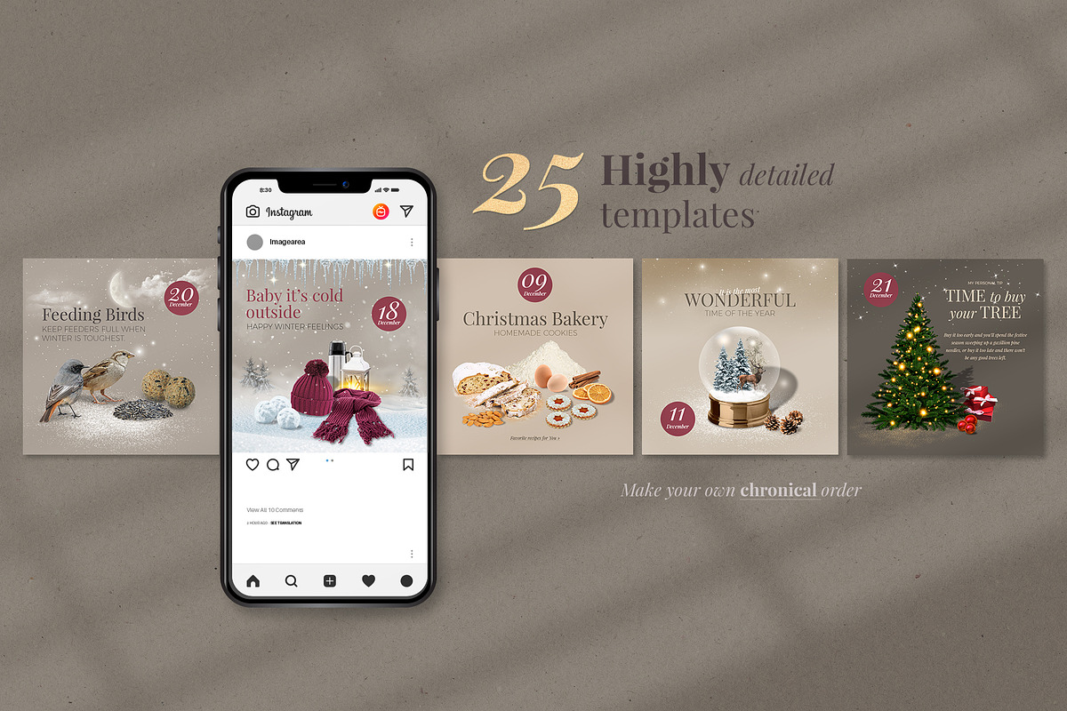 Advent Calendar Instagram, a Social Media Template by Imagination Area (Photo 5 of 5)