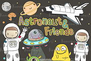 The Astronaut & Friends clipart set, an Illustration by Kumame (Thumbnail 1 of 5)