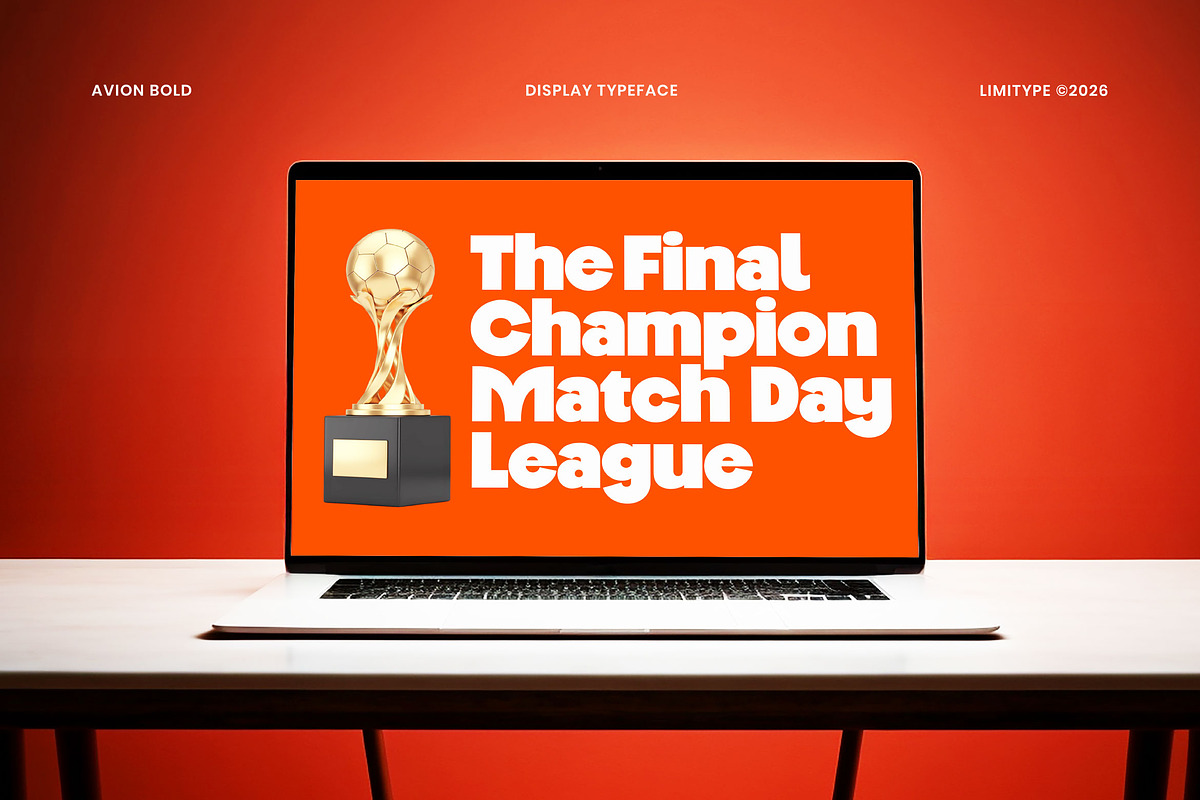 Avion - Modern Bold Font, a Sans Serif Font by limitype (Photo 5 of 10)