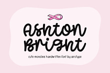 Ashton Bright Cute Cursive Font