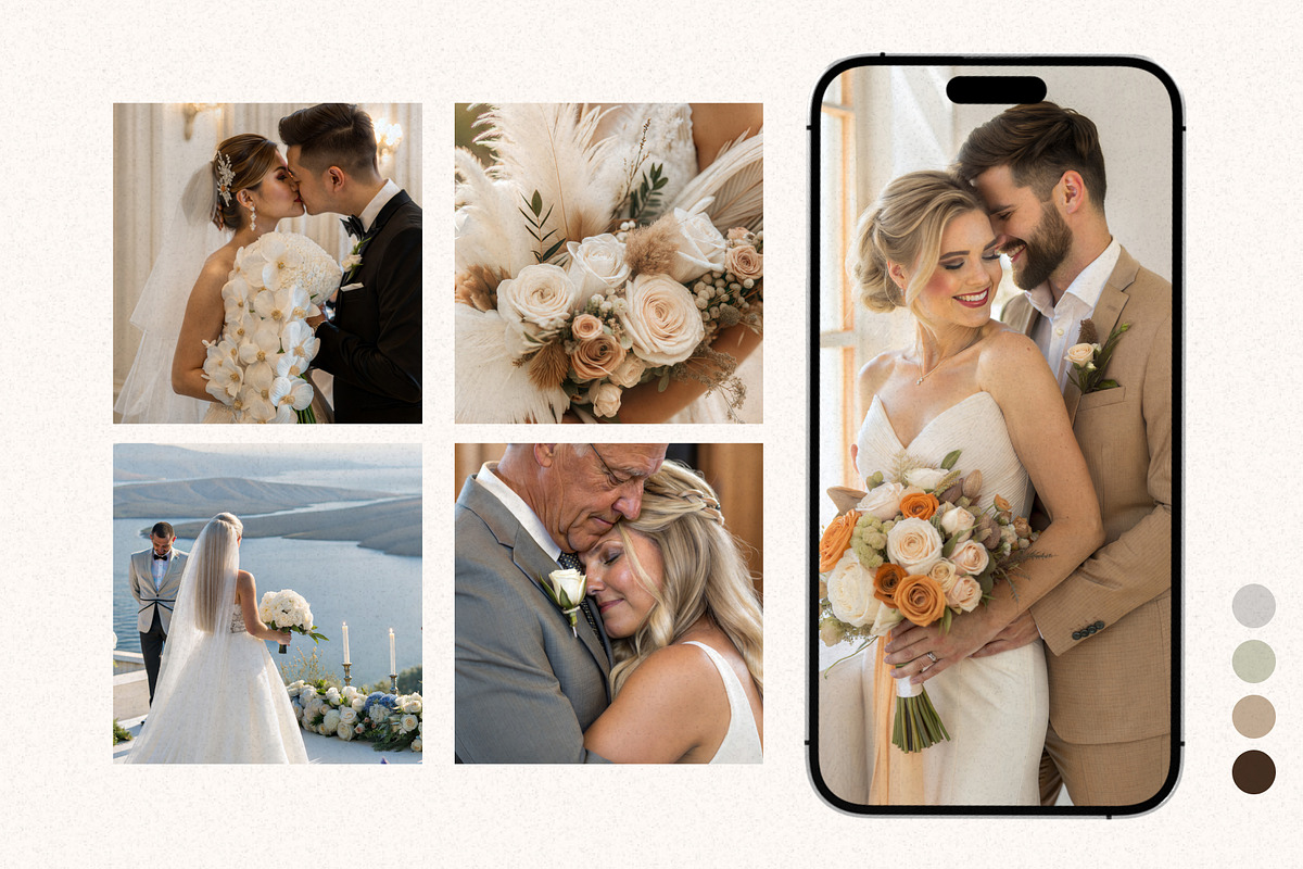 Beige Wedding Aesthetic Stock Photos, a Beauty & Fashion Photo by Helospace (Photo 2 of 10)