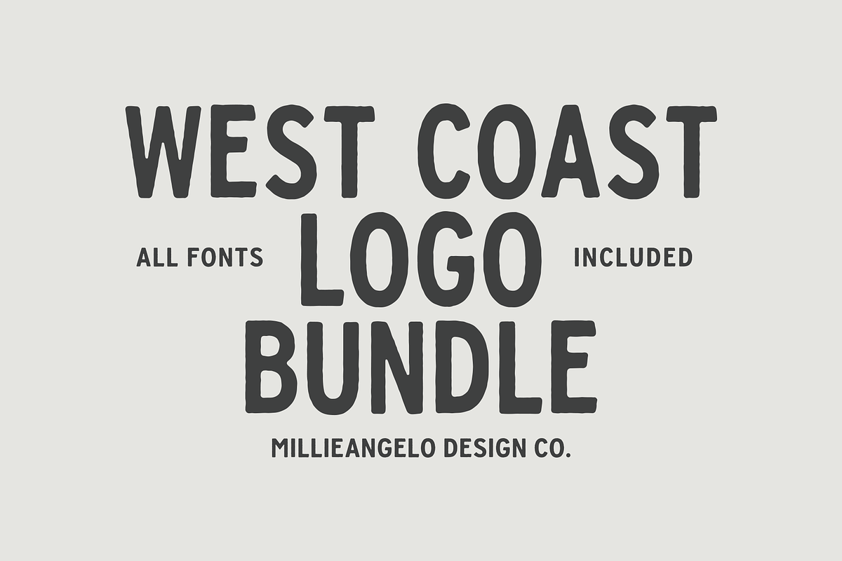 West Coast Design Bundle + Fonts, a Branding & Logo Template by Millieangelo (Photo 1 of 10)