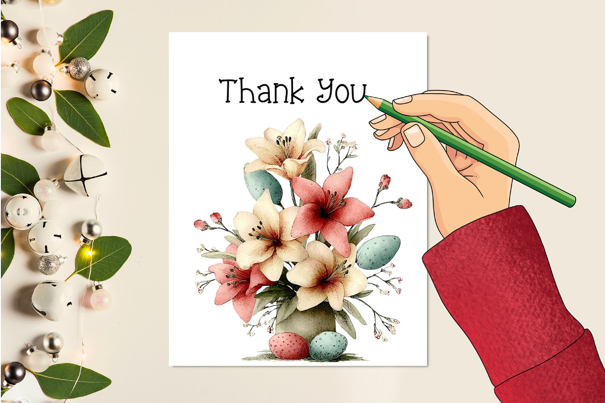 Whimsical Easter Flowers Png Clipart, an Illustration by Creative Art (Photo 5 of 8)