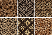 Brown Crochet Seamless Patterns, a Pattern Graphic by PrintablesByFranklyn (Thumbnail 4 of 4)