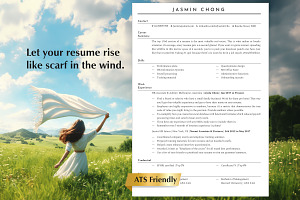 HR CV Template, Resume Template, a Resume Template by Career Canvas