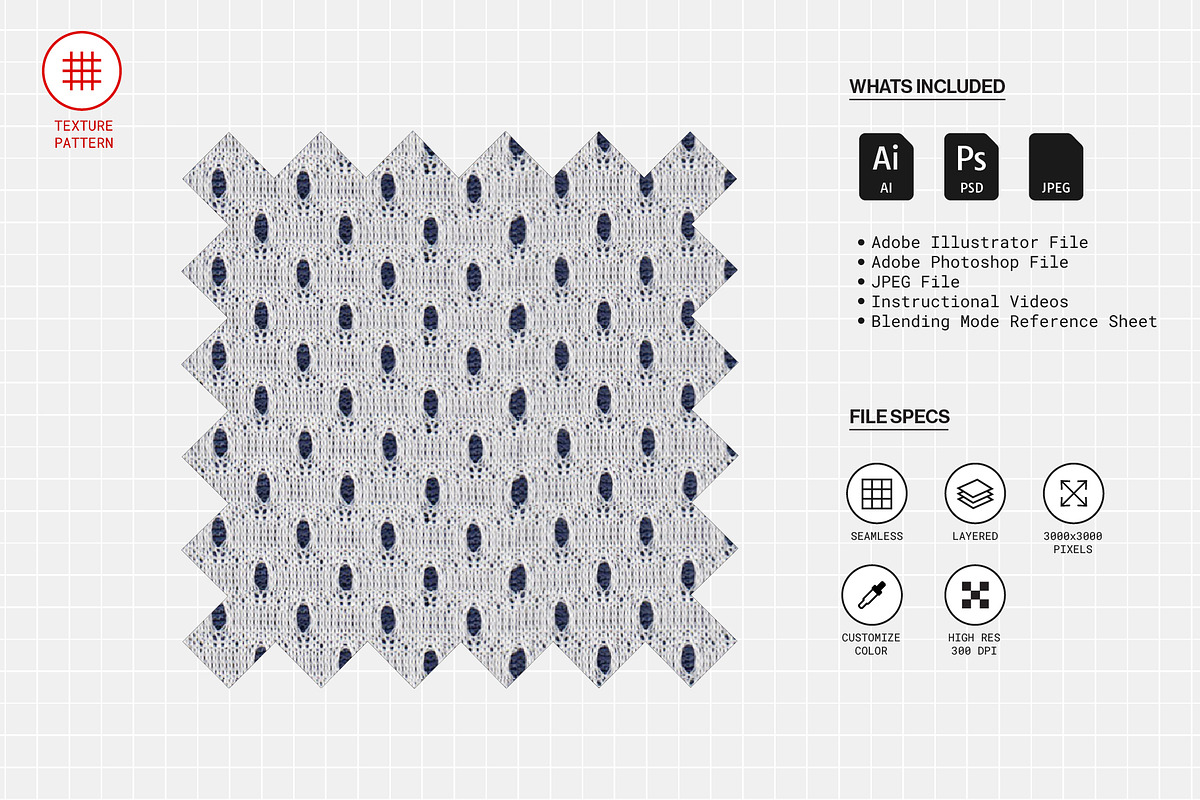 Jersey Mesh Seamless Texture Pattern, a Pattern Graphic by Swatch Supply (Photo 2 of 8)