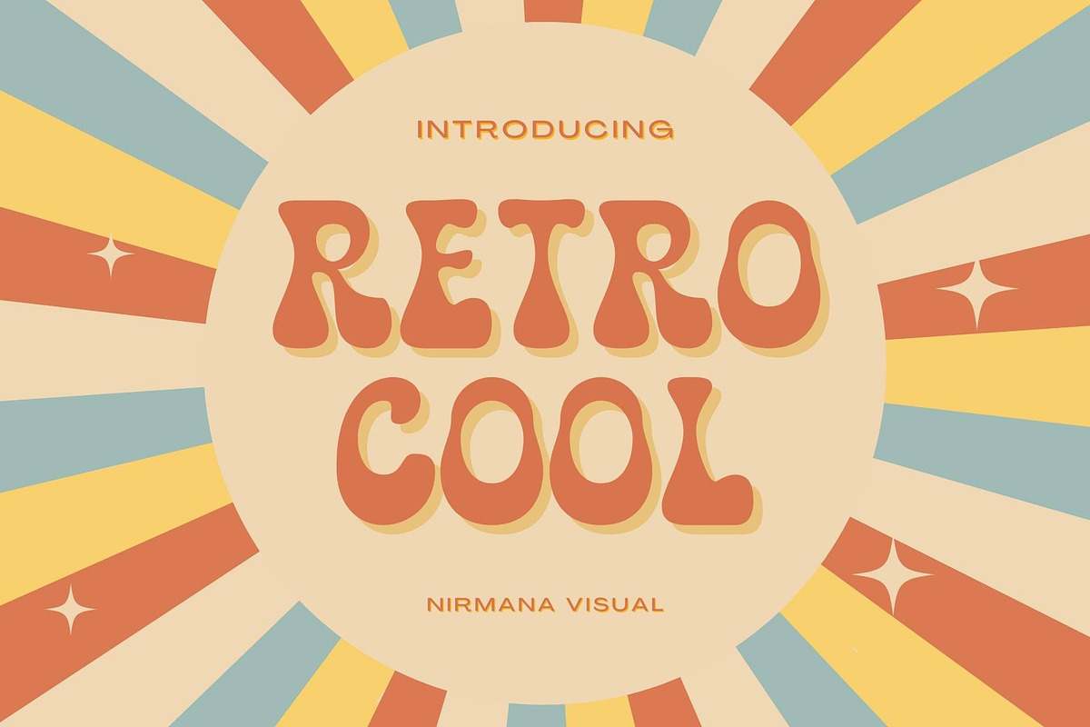 Retro Cool - Groovy font, a Font by Nirmana Visual (Photo 1 of 10)