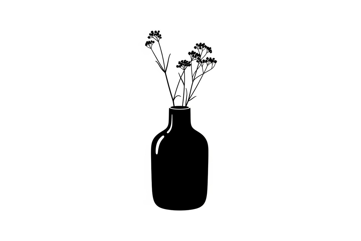 Flower Vase Silhouette Vector Bundle, an Illustration by Designs_River (Photo 19 of 51)
