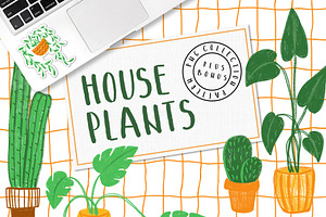 HOUSEPLANTS – PNG & Patterns Pack