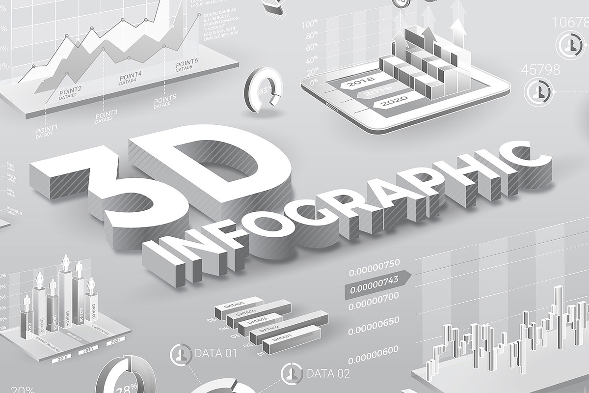 White Infographic Elements, a Graphic by ConceptCafe (Photo 1 of 3)