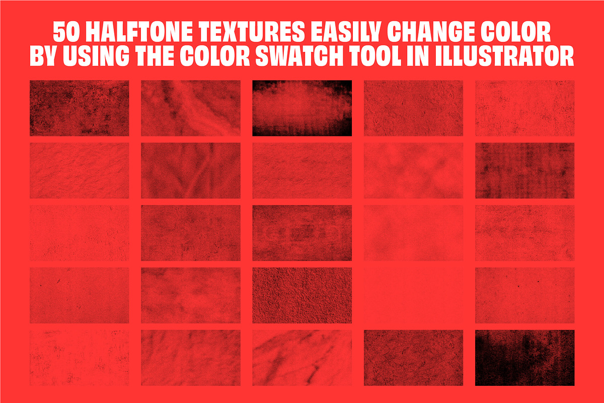 Distressed Halftone Grunge Textures, a Texture Graphic by Quentin Bangston (Photo 3 of 7)