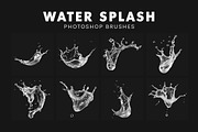 20 Water Splash Photoshop Brushes, a Brush Add-On by AB-TheDesigner (Thumbnail 2 of 4)