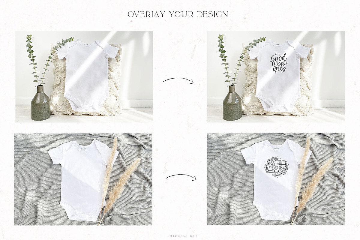 18 Onesie Mockups, a Household Mockup by Michèle Kae (Photo 5 of 7)