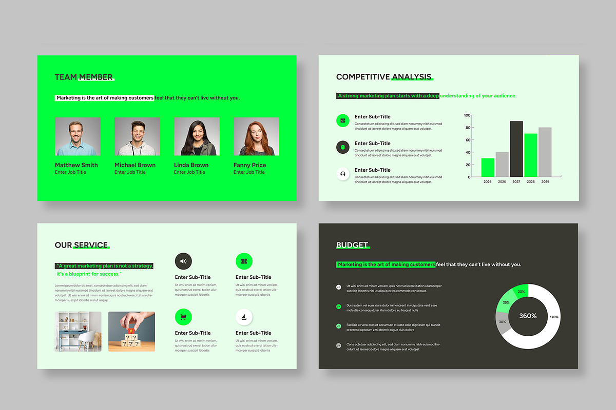 Marketing Plan Presentation, a Presentation Template by MightyDesign (Photo 4 of 8)