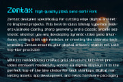 Zentax Bitmap Sans Serif Font, a Serif Font by OWPictures (Thumbnail 10 of 11)