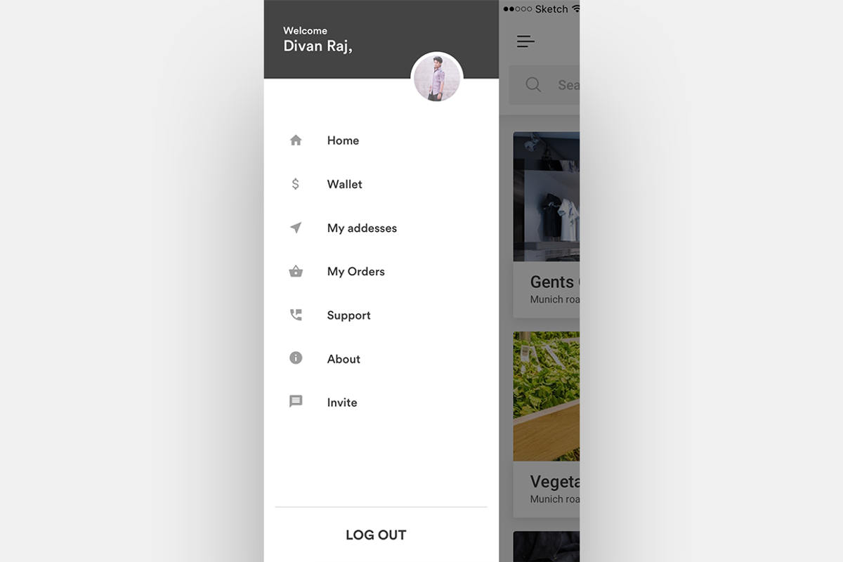 Complete iOS ui kit for delivery app, an UI Kit Template by Divanraj (Photo 27 of 29)