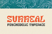 Surreal - 1960s Psychedelic Typeface, a Sans Serif Font by HipFonts (Thumbnail 1 of 8)