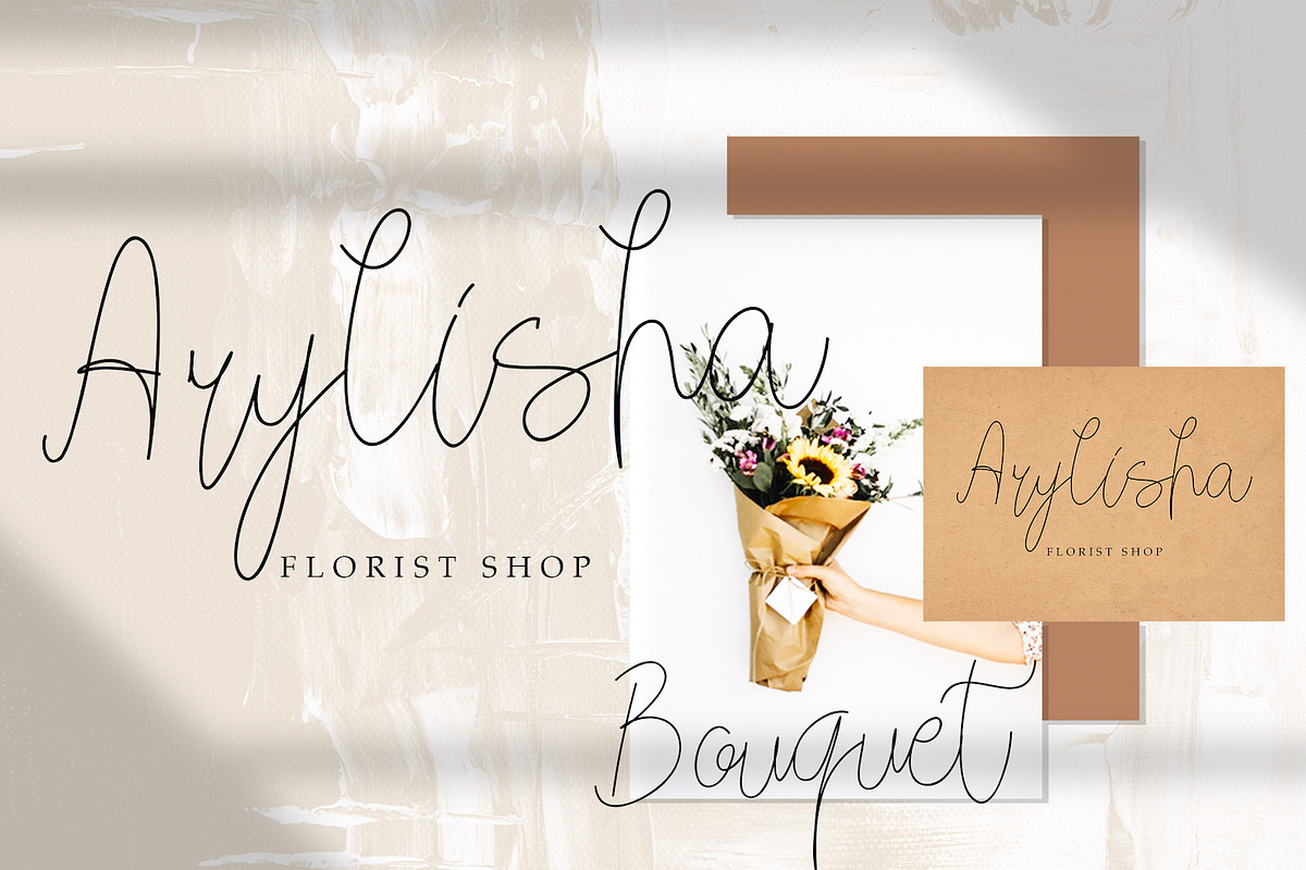 Justhin - Monoline Script Font preview 6