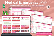 Medical Emergency Binder Spreadsheet, a Templates & Theme by bellaROSEworkshop (Thumbnail 1 of 6)