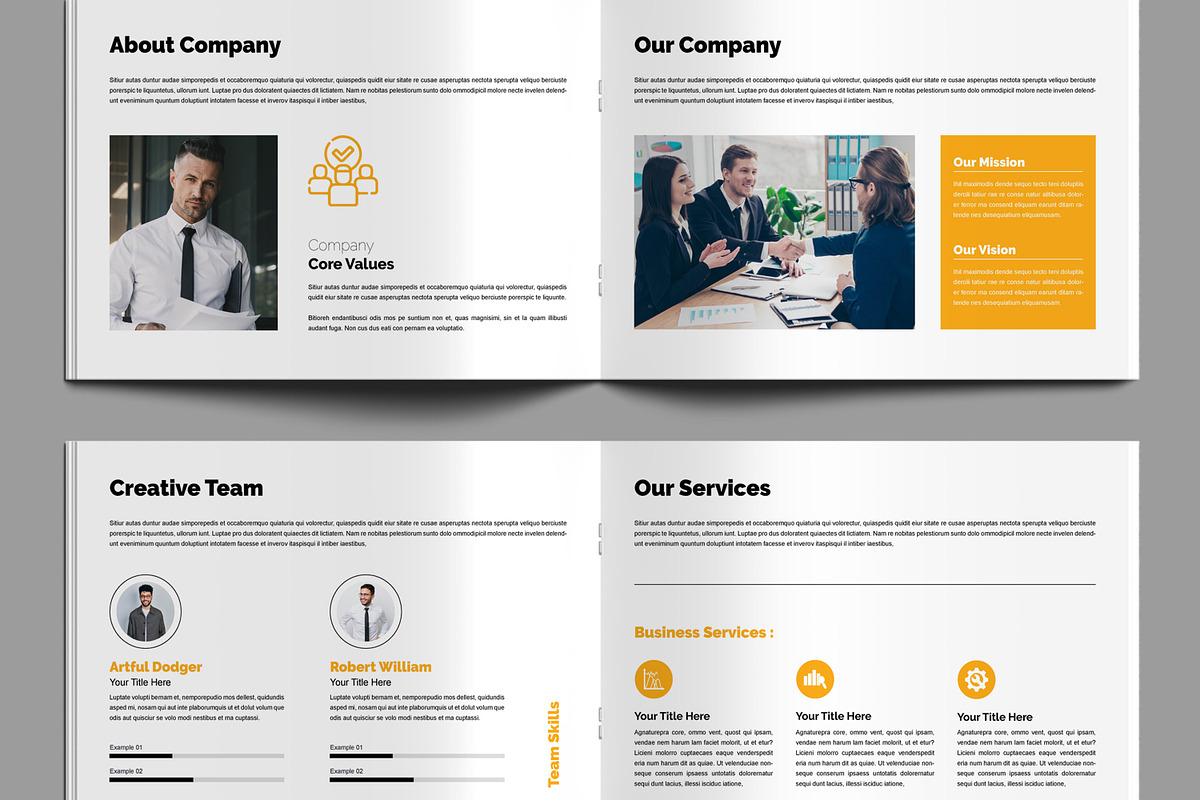 Business Proposal Design Landscape, a Brochure Template by MightyDesign (Photo 5 of 8)