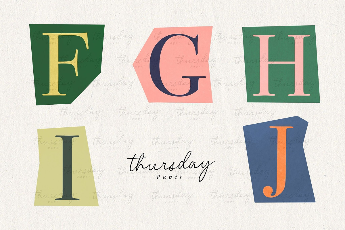 Alphabet clipart, an Illustration by Thursdaypaper (Photo 3 of 6)