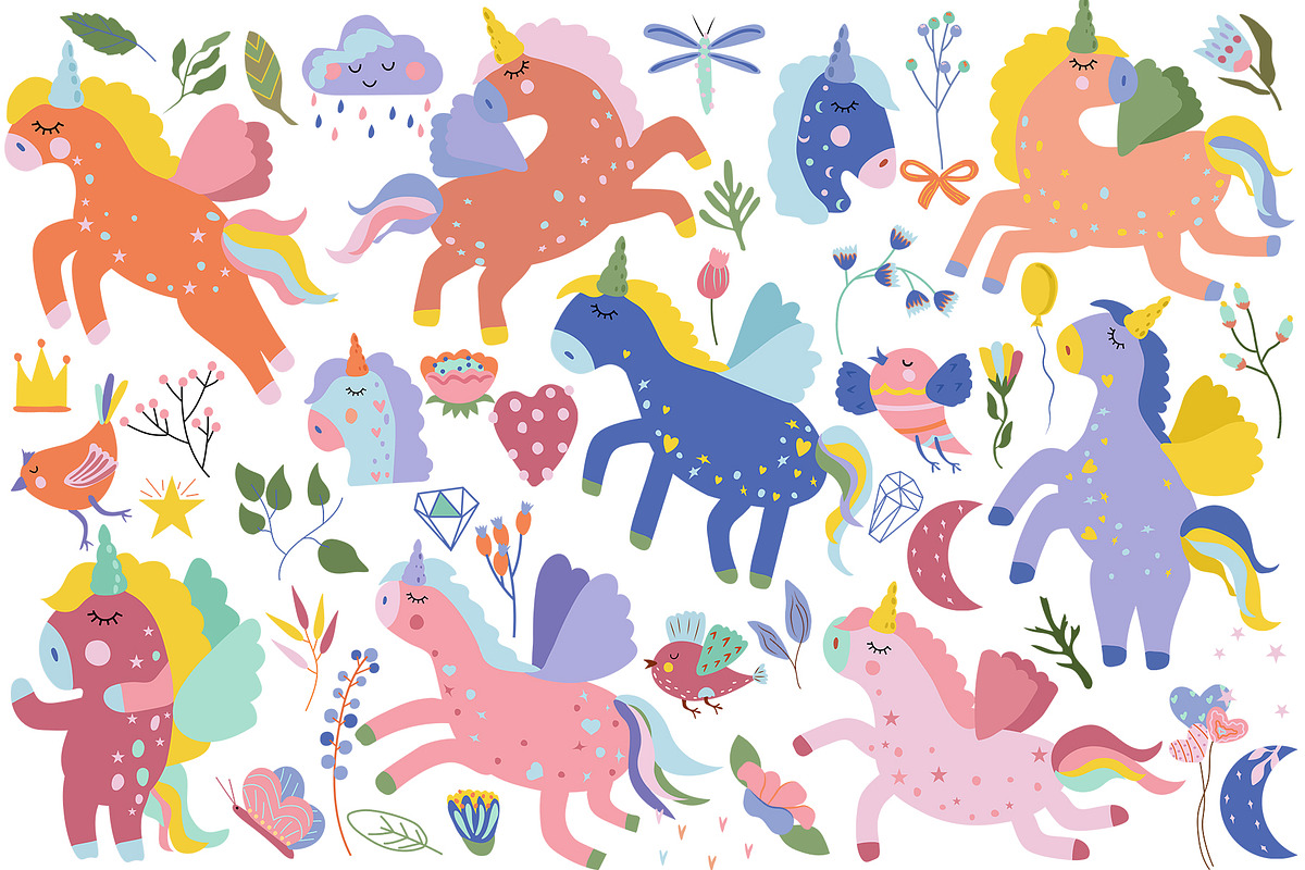 Magical Unicorns, big collections, an Animal Illustration by Usis (Photo 4 of 22)