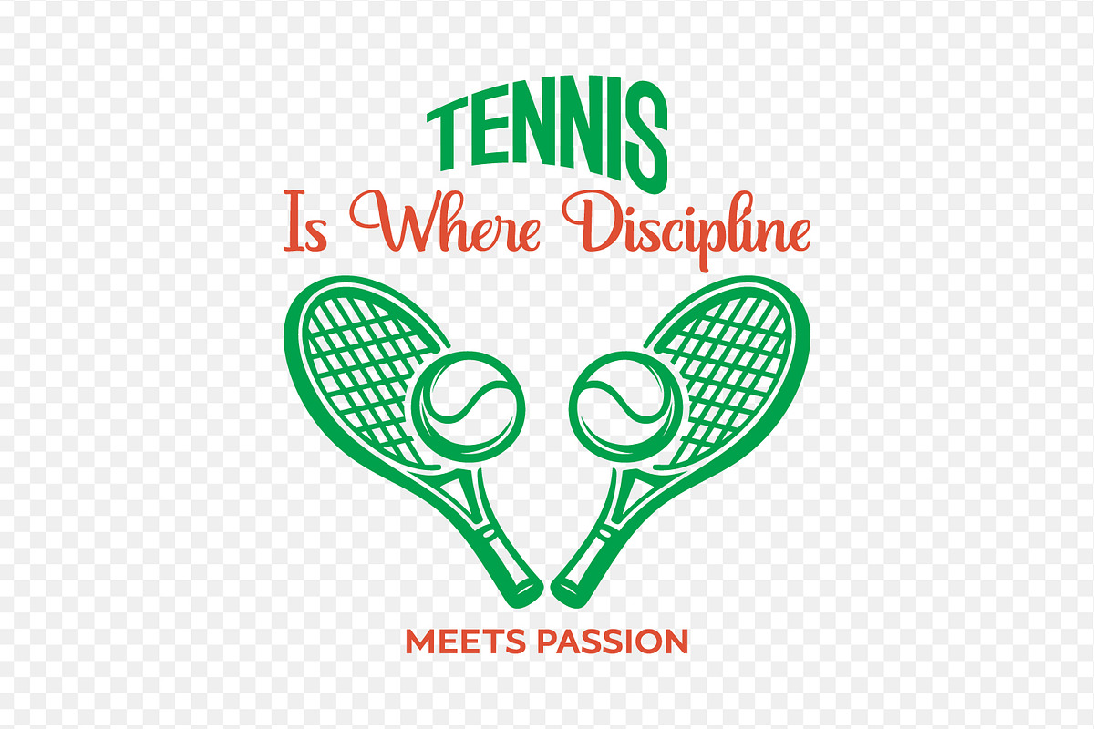Motivational Tennis Sports T-Shirt, a Sport Illustration by shaondesigns (Photo 2 of 6)