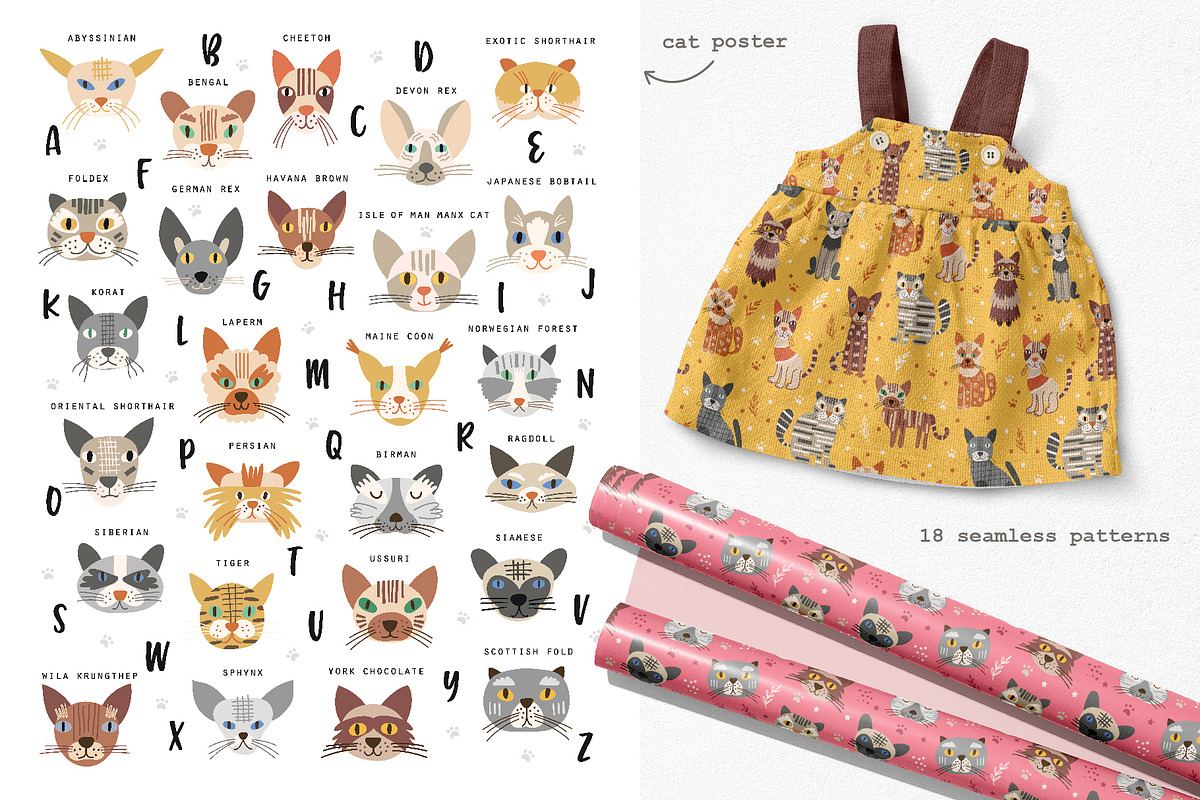 Cool Cats and Dogs Bundle., an Animal Illustration by DearLetters (Photo 3 of 20)