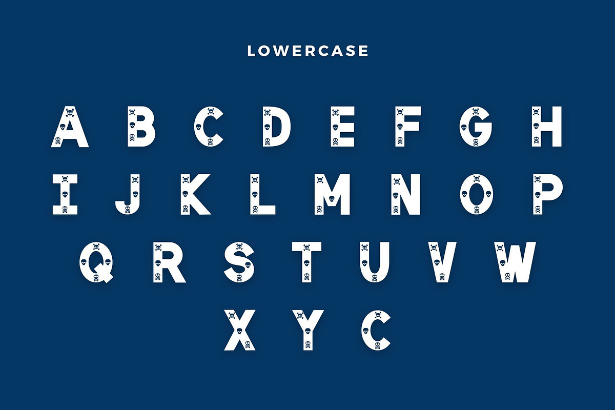 Halloween skull - Decorative font, a Sans Serif Font by Brown Cupple (Photo 3 of 6)