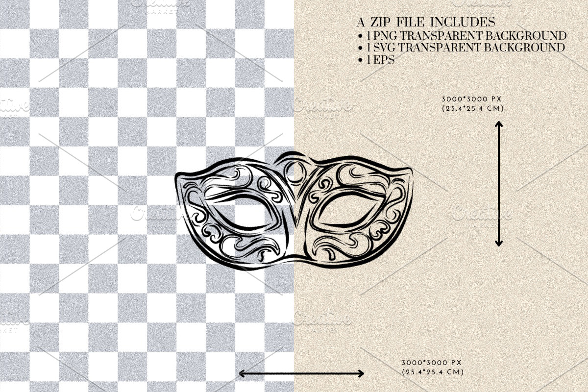 Fancy Mask Carnival Festive Fantasy, a Seasonal Illustration by CraftingOnSunday (Photo 2 of 3)