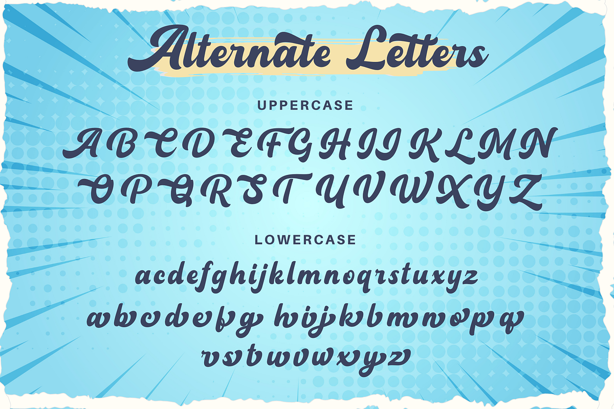 Restand - Retro Script, a Script Font by Sronstudio (Photo 12 of 13)