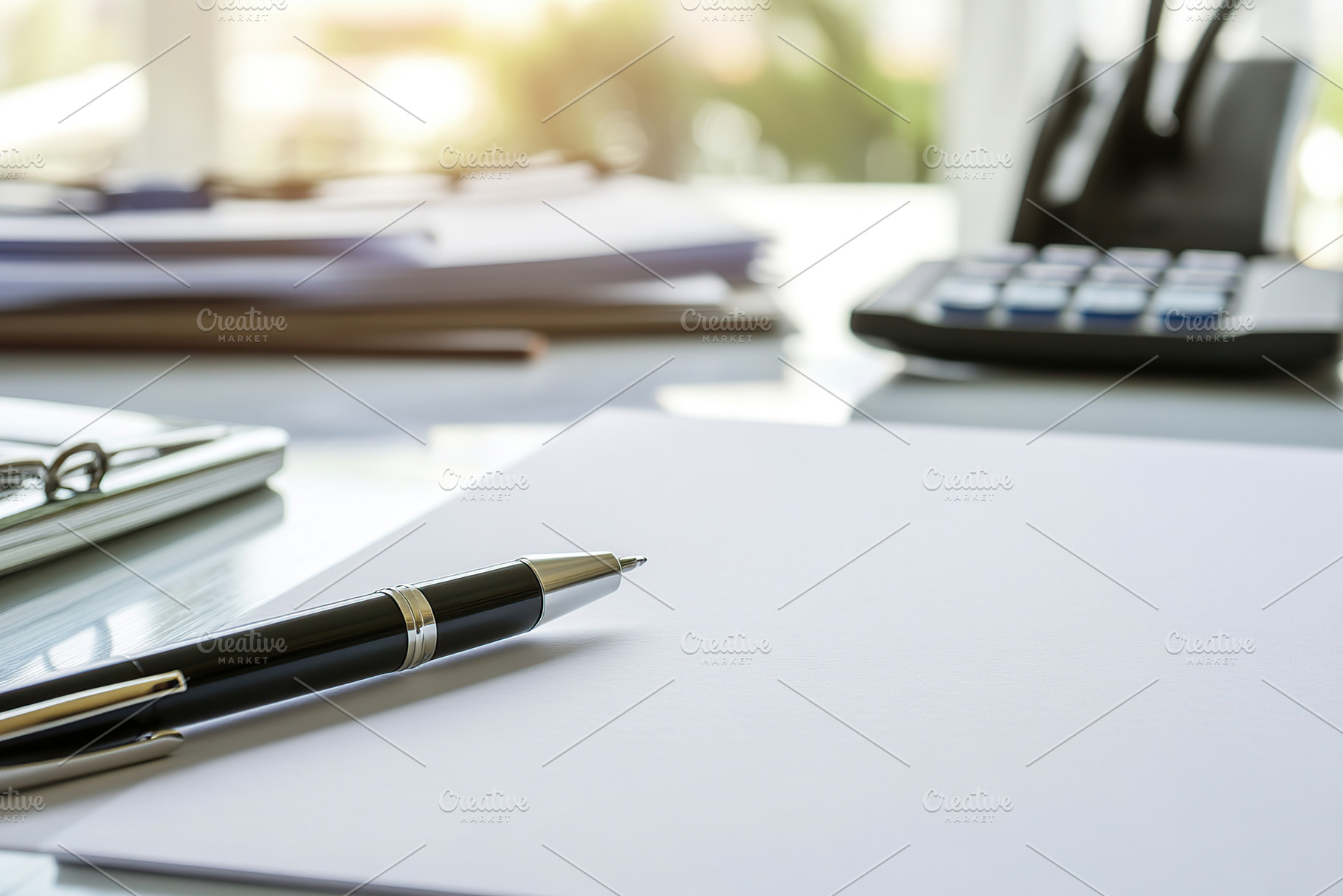 White paper document and fountain pen on office table, a Photo by AlyaAnd