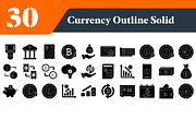 Currency Solid Icons Bundle, a Solid Icon by EllaMaiyaali (Thumbnail 2 of 3)