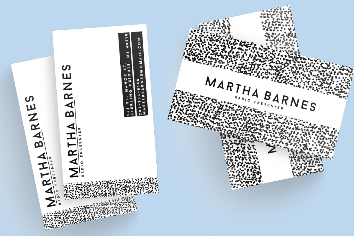 Modern Black And White Business Card, a Business Card Template by cadinera (Photo 5 of 6)