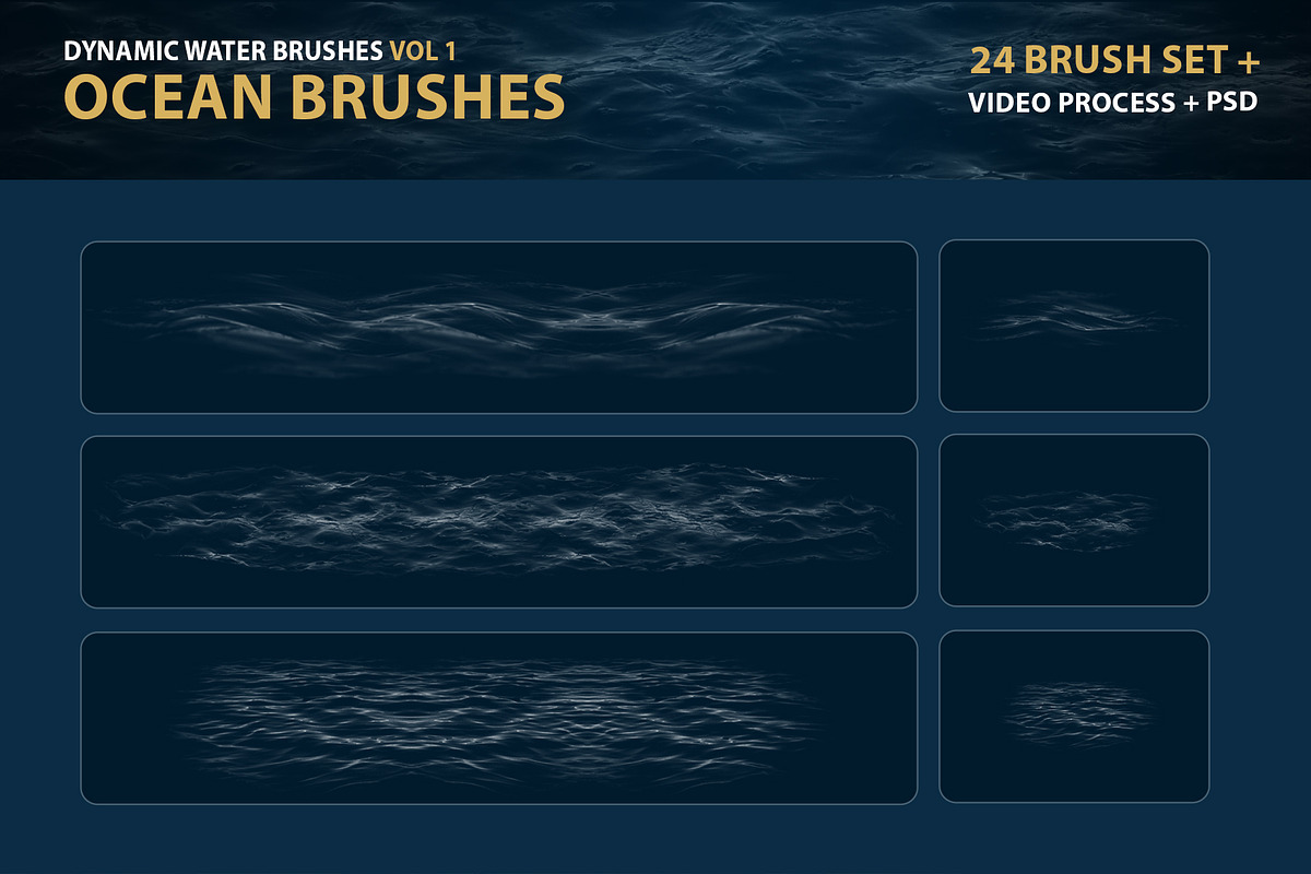 Dynamic Ocean Photoshop Brushes, a Brush Add-On by Mohamed Saber (Photo 4 of 7)
