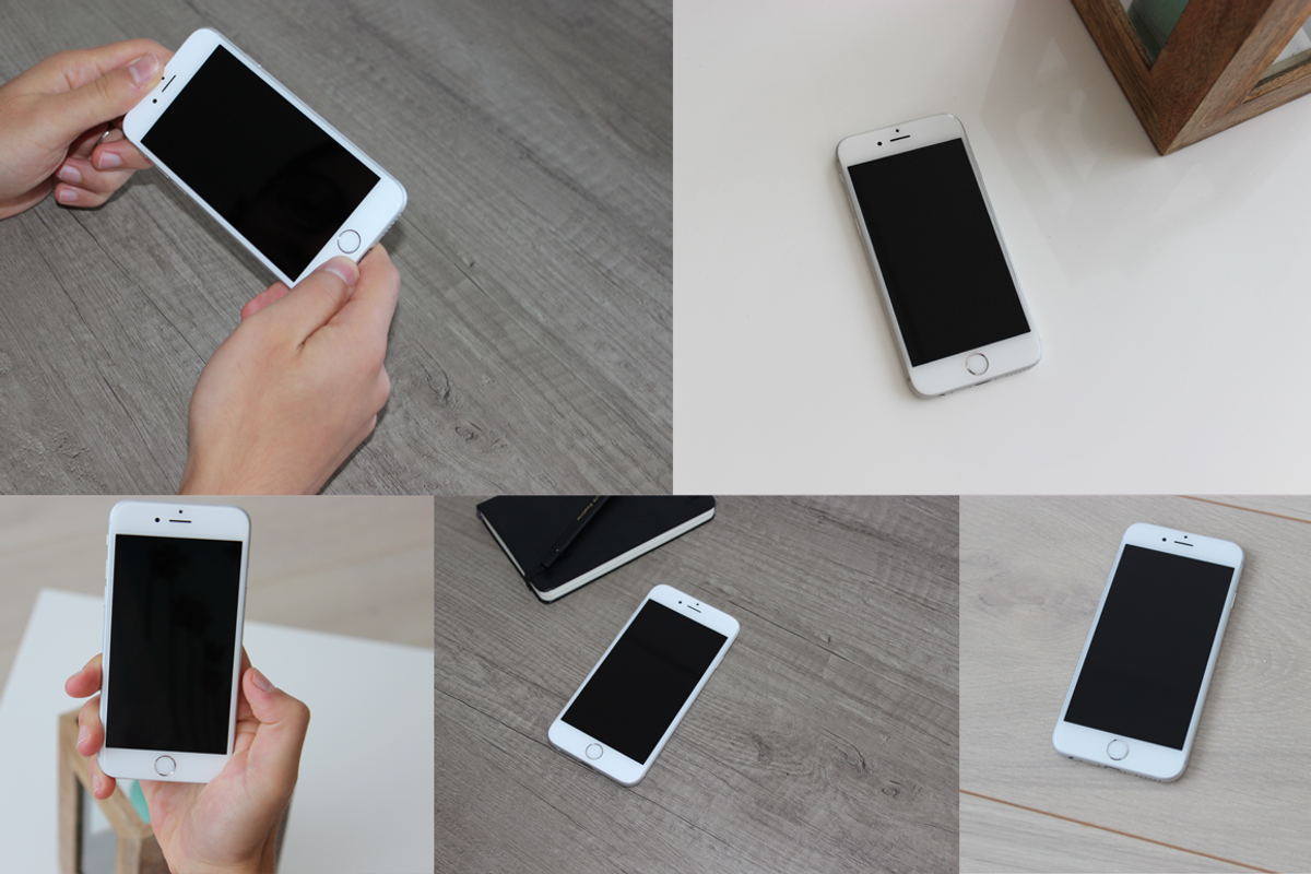 14 Real Photo iPhone 6 Mock-ups, an iPhone Mockup by Mila Visuals (Photo 2 of 5)