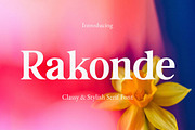 Rakonde - Classy & Stylish Serif, a Serif Font by TypeLogue (Thumbnail 1 of 5)