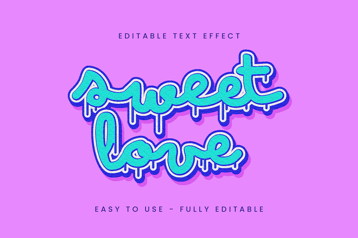 Graffiti Drip Script Text Effect preview 3