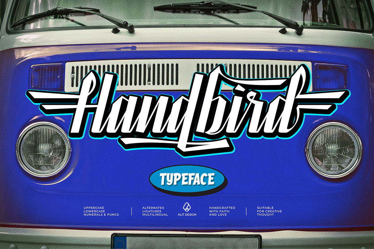 Handbird Script Font, a Script Font by alit design (Photo 1 of 15)