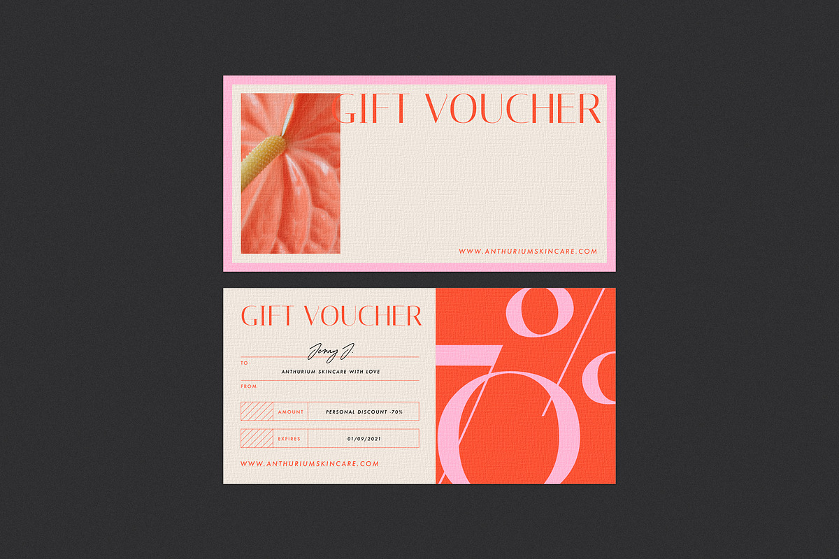 Anthurium Print Cards Collection, a Stationery Template by Evgeniya Goktas (Photo 4 of 7)