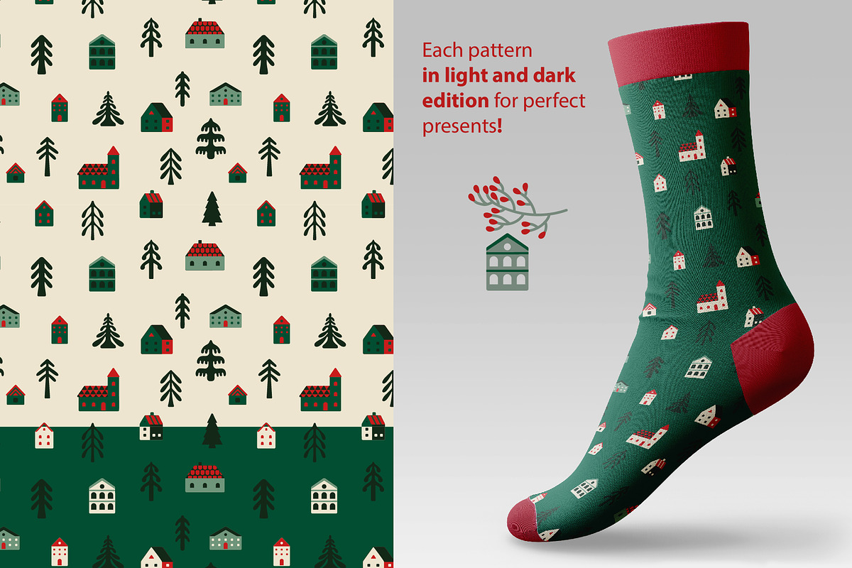 Christmas vector. Patterns, graphic, an Object Graphic by anna khramtsova (Photo 6 of 20)