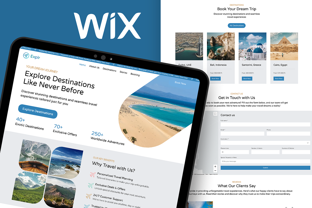 Travel - Wix Studio Website Template