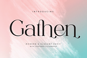 Gathen - Stylish Serif Font, a Serif Font by Aqeel_Art (Thumbnail 1 of 10)