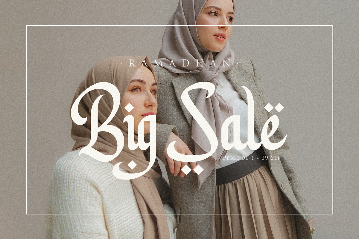 Hello Ramadhan - Arabic Display Font, a Font by Pixesia Studio (Photo 6 of 15)