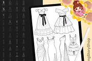 100 Procreate Dress Stamps Bundle, a Brush Add-On by DrawingStoryShop (Thumbnail 1 of 6)