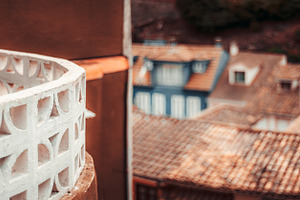 Rooftop panorama with copy space, an Architecture Photo by SkyNext